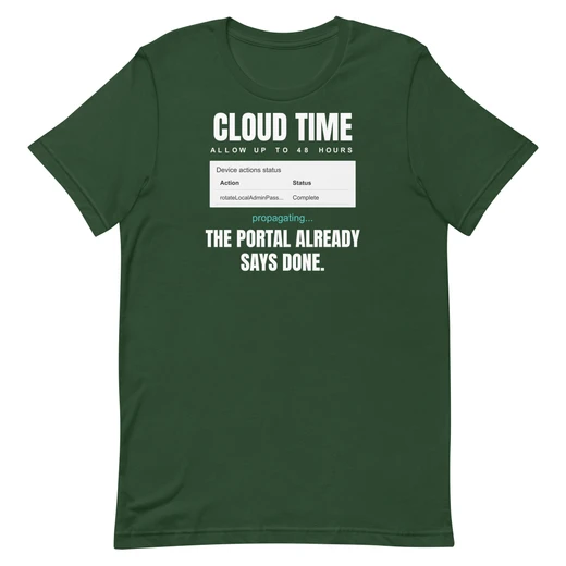 Cloud Time — Forest shirt, front design
