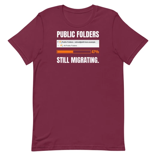 Immortal Infrastructure — Maroon shirt, front design