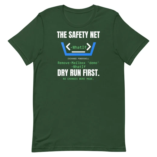 The Safety Net — Forest shirt, front design