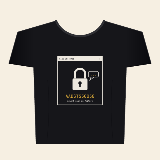 Silent Sign-In Failure Tee