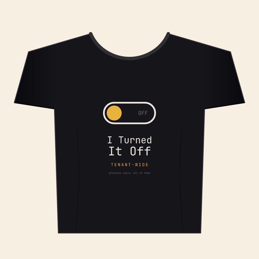 Turned It Off Tee